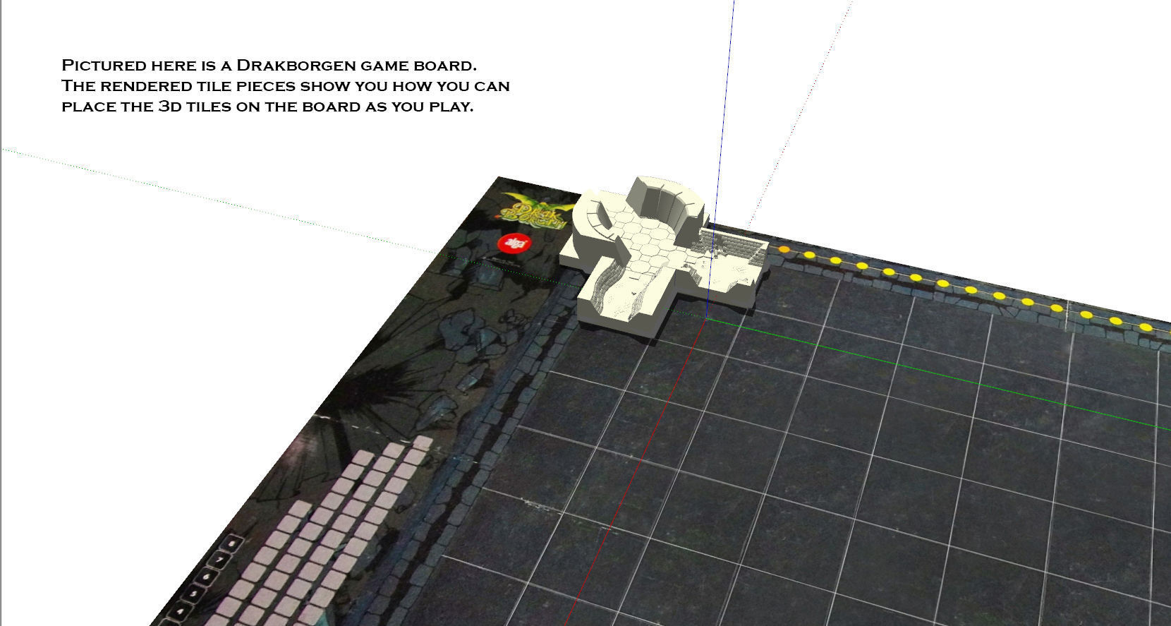 Drakborgen and Dungeonquest 3D Tile Set ROYALTY FREE VERSION 3D print model_7