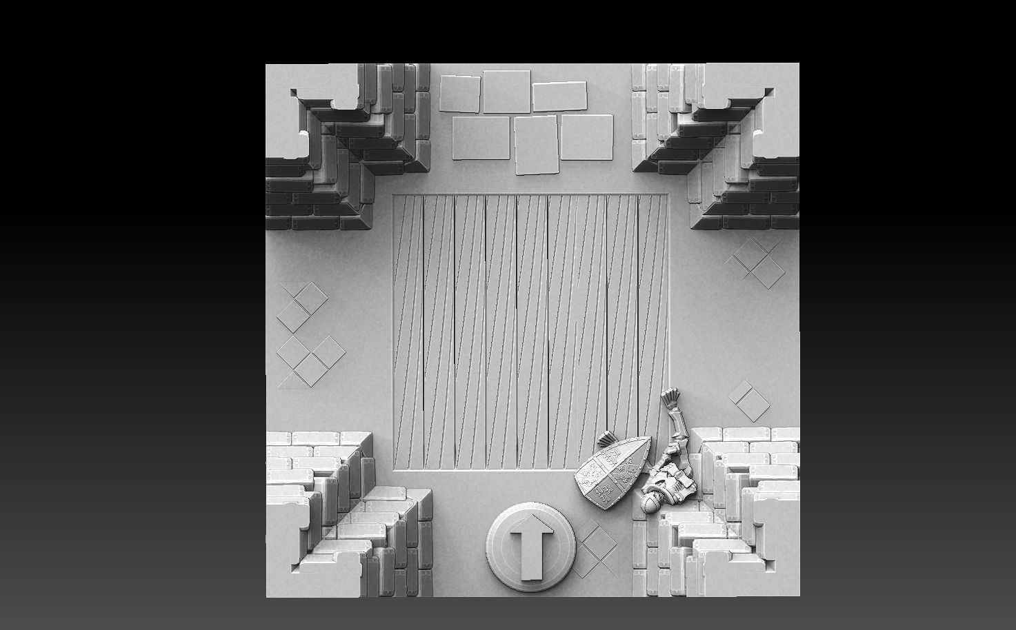 Drakborgen and Dungeonquest 3D Tile Set ROYALTY FREE VERSION 3D print model_11