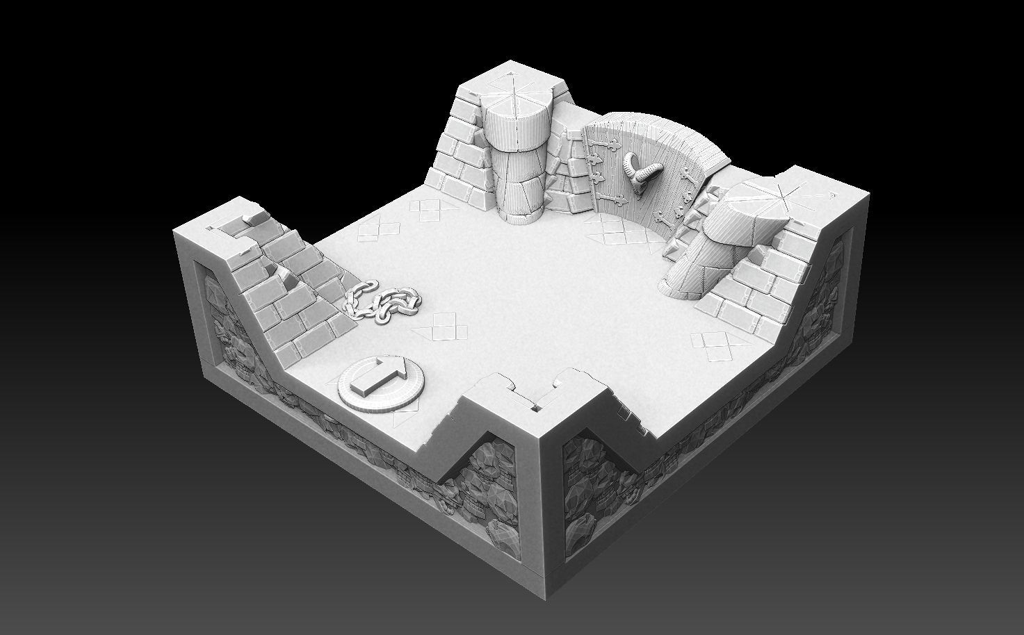 Drakborgen and Dungeonquest 3D Tile Set ROYALTY FREE VERSION 3D print model_53