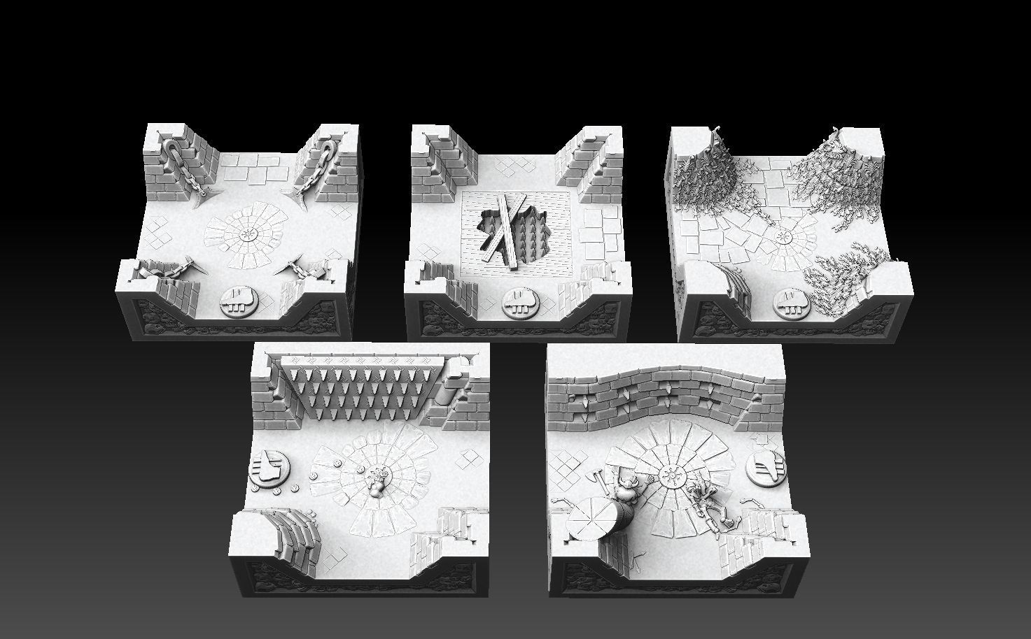 Drakborgen and Dungeonquest 3D Tile Set ROYALTY FREE VERSION 3D print model_72
