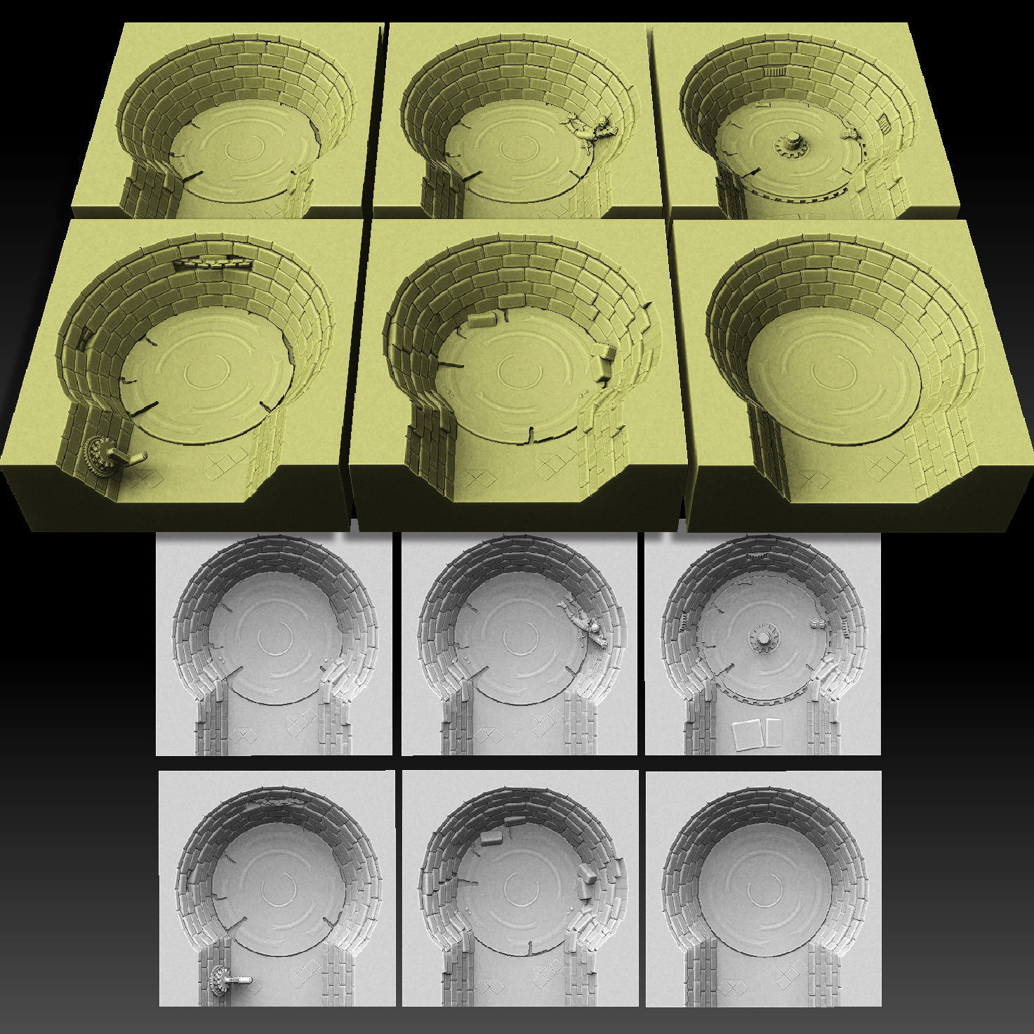 Drakborgen and Dungeonquest 3D Tile Set ROYALTY FREE VERSION 3D print model_35