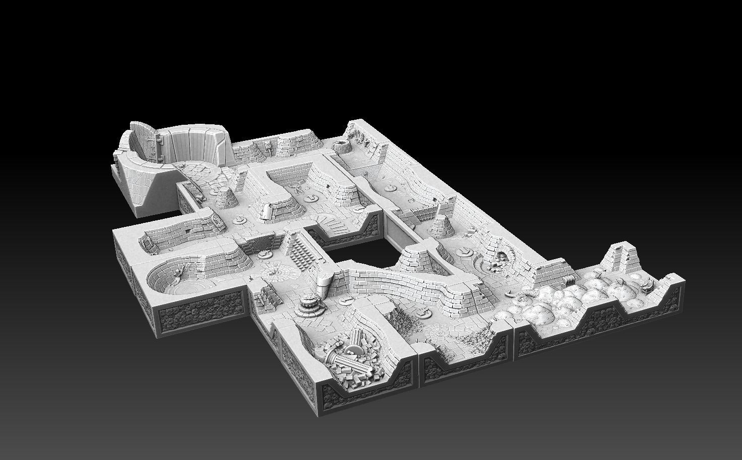 Drakborgen and Dungeonquest 3D Tile Set ROYALTY FREE VERSION 3D print model_27
