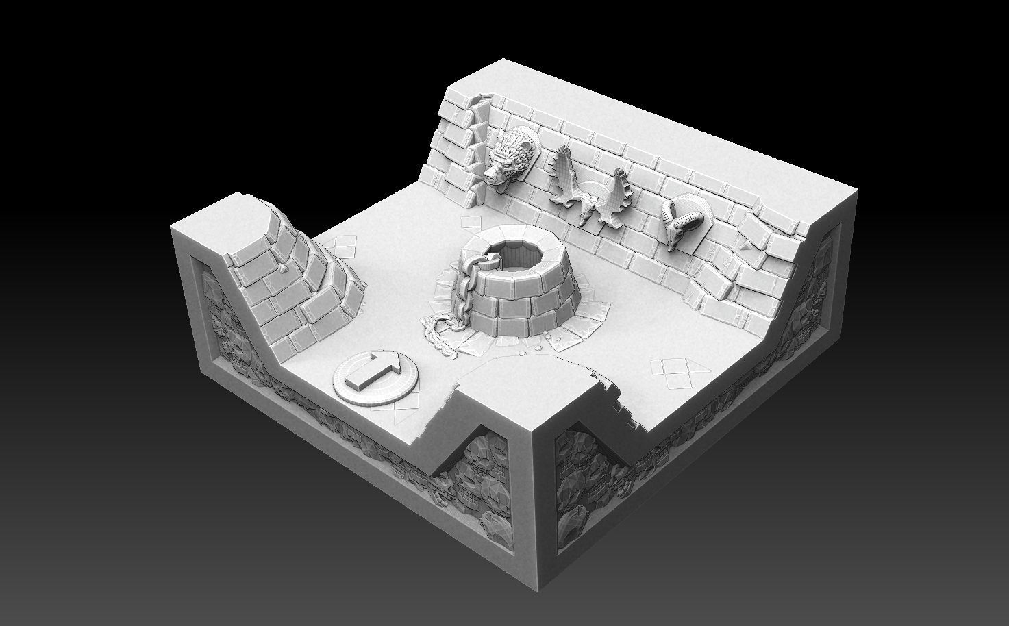 Drakborgen and Dungeonquest 3D Tile Set ROYALTY FREE VERSION 3D print model_41