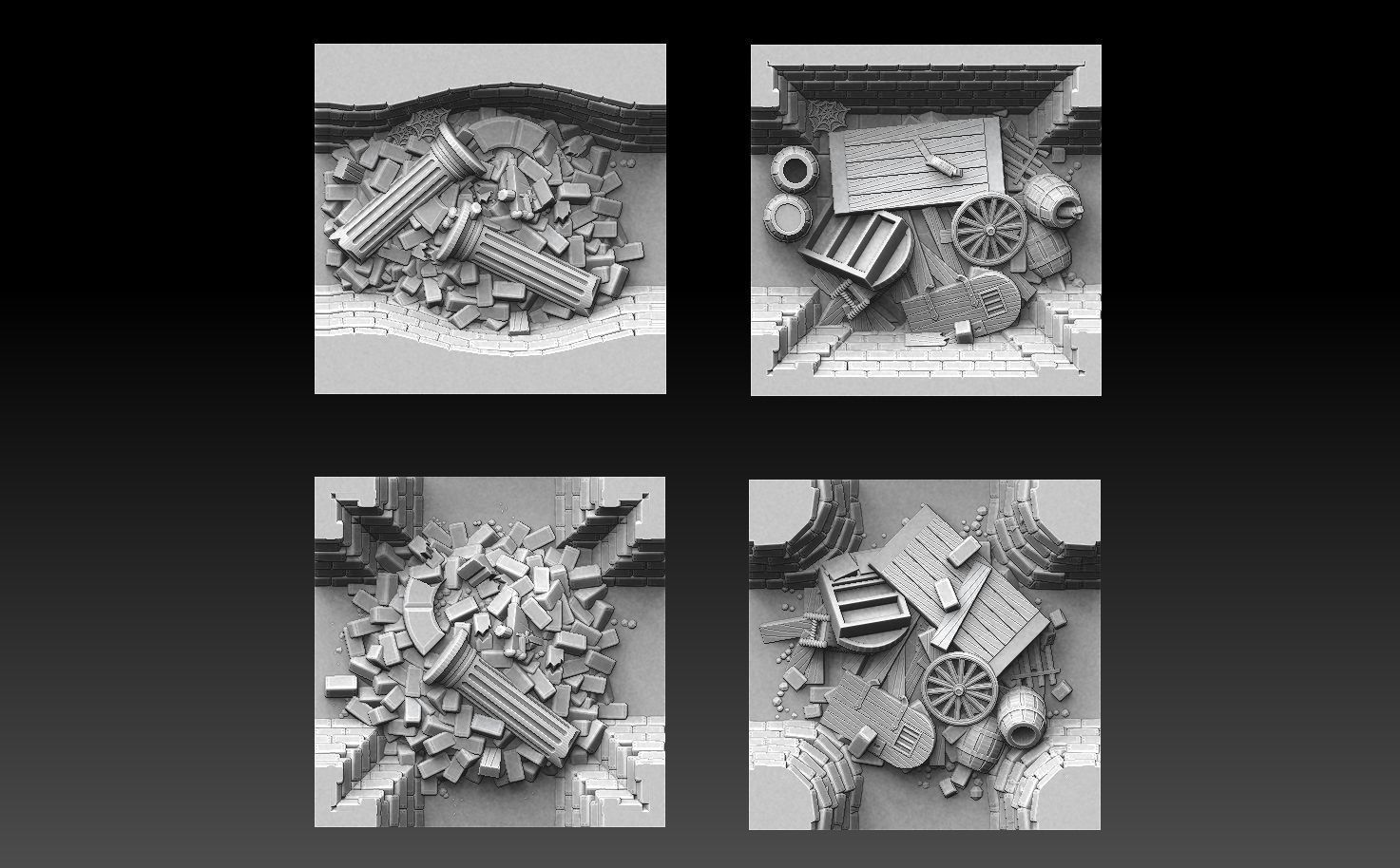 Drakborgen and Dungeonquest 3D Tile Set ROYALTY FREE VERSION 3D print model_58