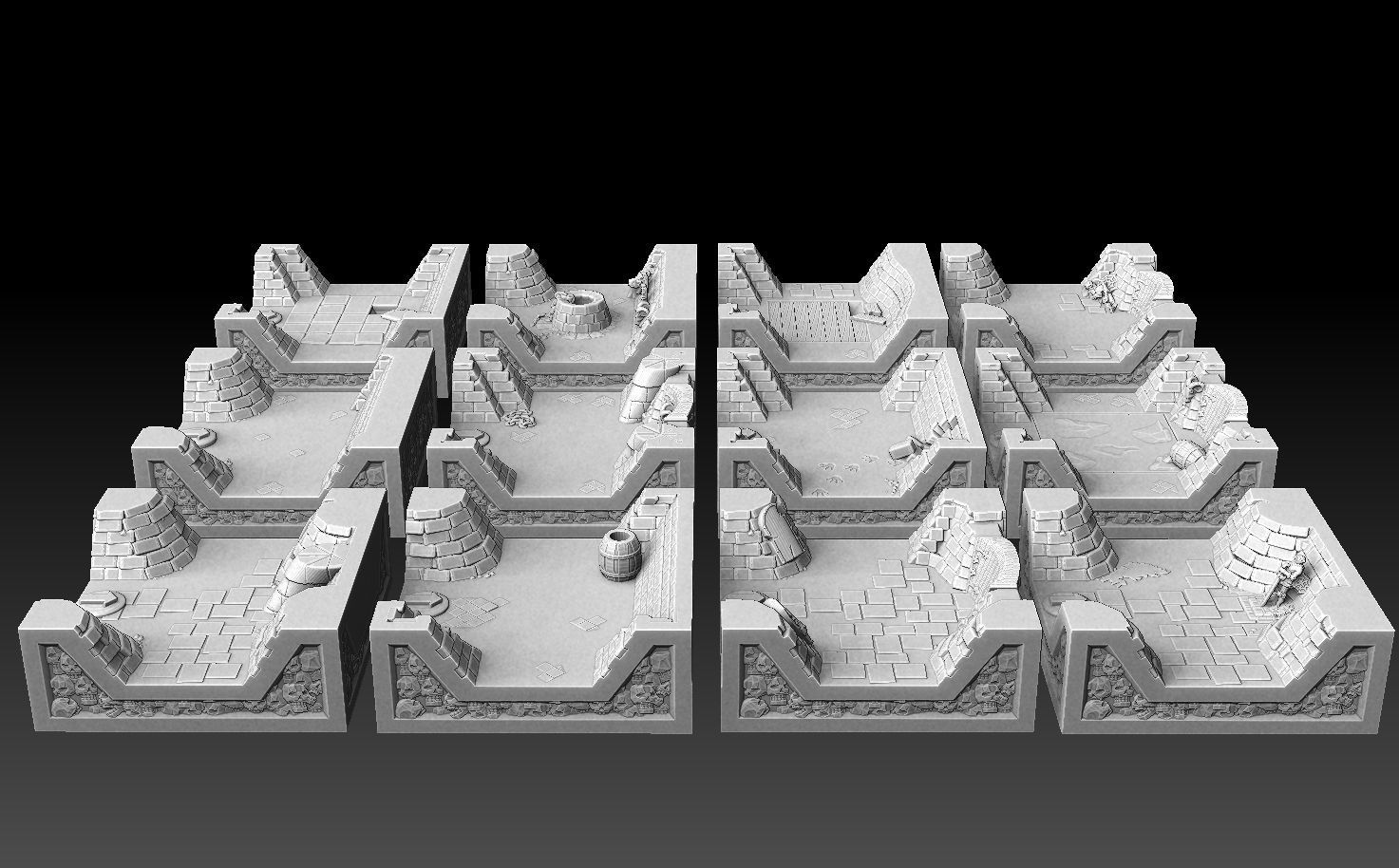 Drakborgen and Dungeonquest 3D Tile Set ROYALTY FREE VERSION 3D print model_9