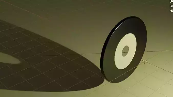 record shadow of disc