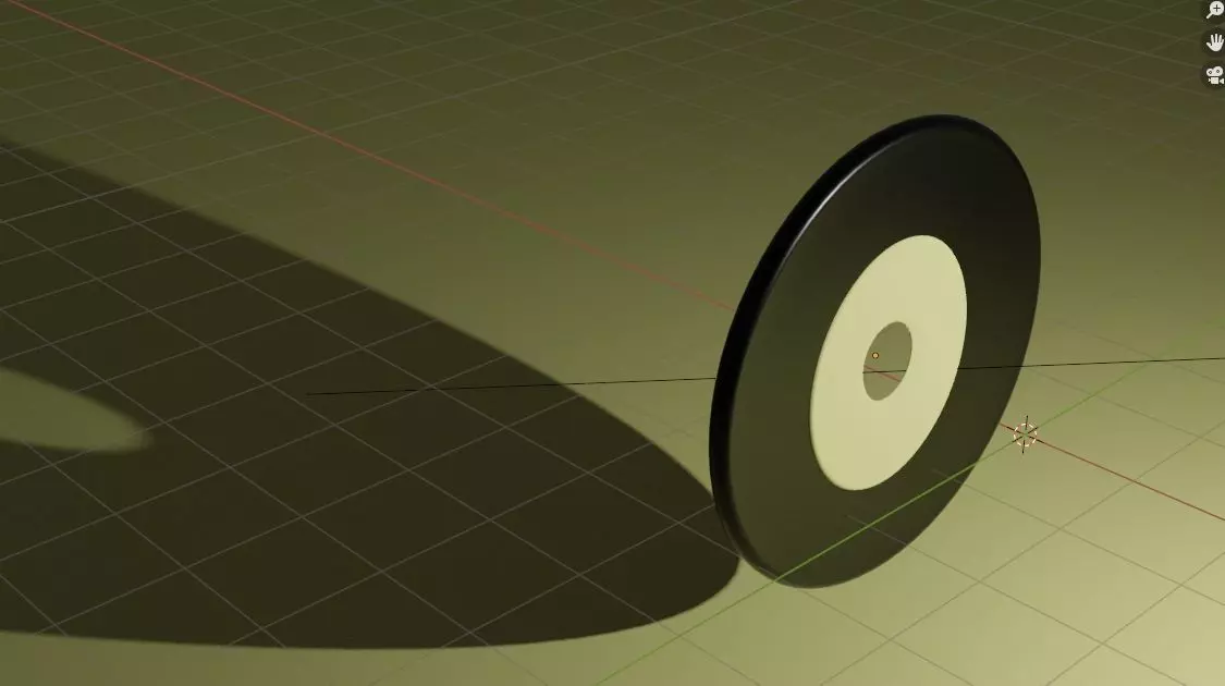 record shadow of disc Free 3D model