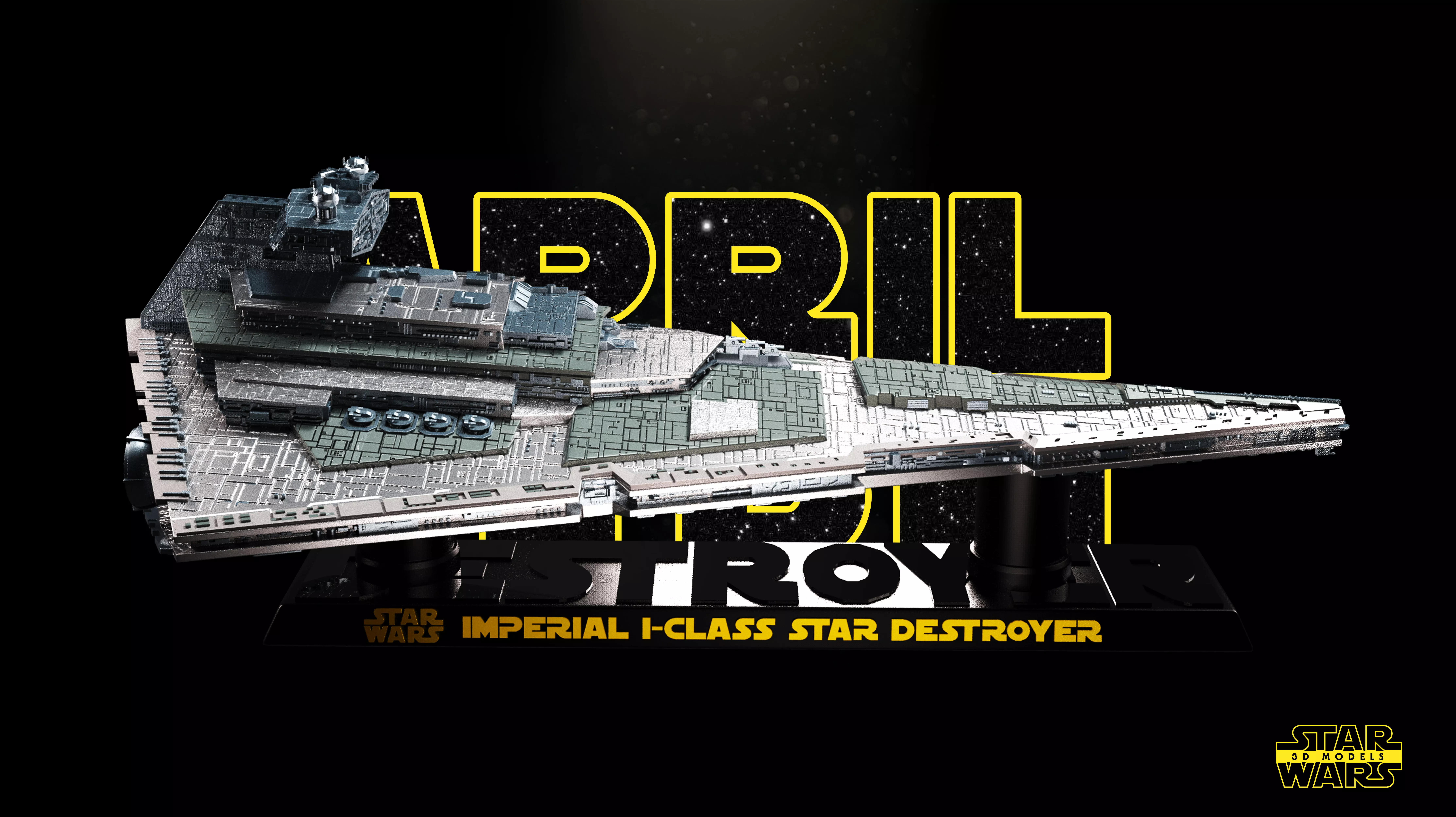 Star Destroyer - Tested and Ready for 3D printing 3D print model_0