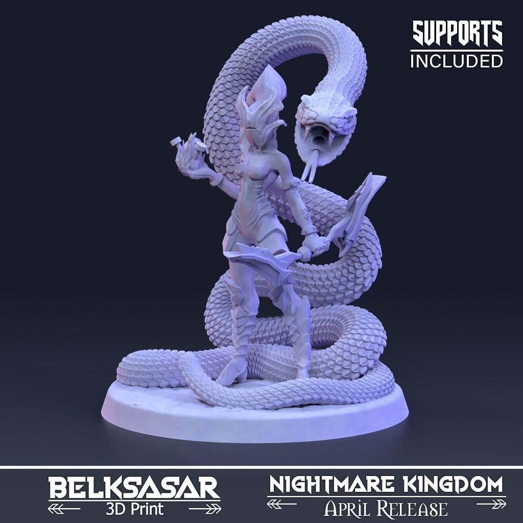 Shadowheart Huntress Normal and Nude 3D print model_1