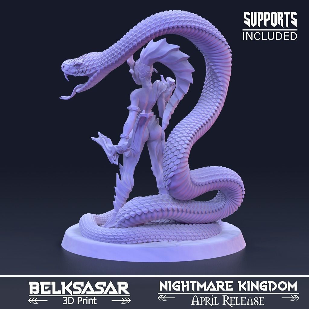 Shadowheart Huntress Normal and Nude 3D print model_3