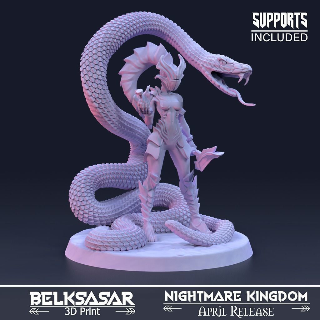 Shadowheart Huntress Normal and Nude 3D print model_5