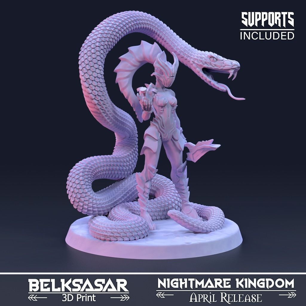 Shadowheart Huntress Normal and Nude 3D print model_6