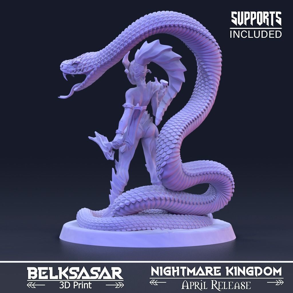 Shadowheart Huntress Normal and Nude 3D print model_4