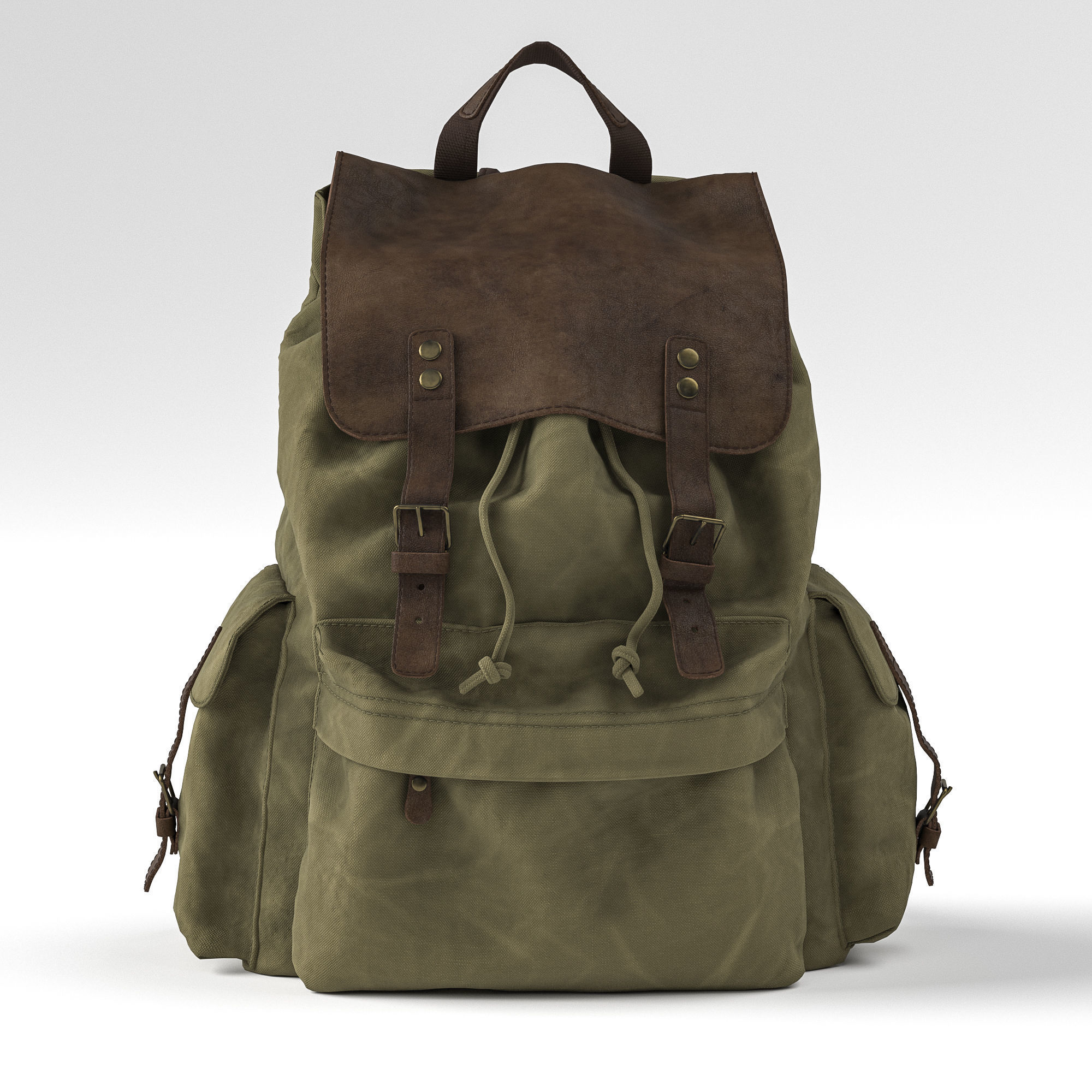 H-Andybag Canvas Backpack 3D model_1