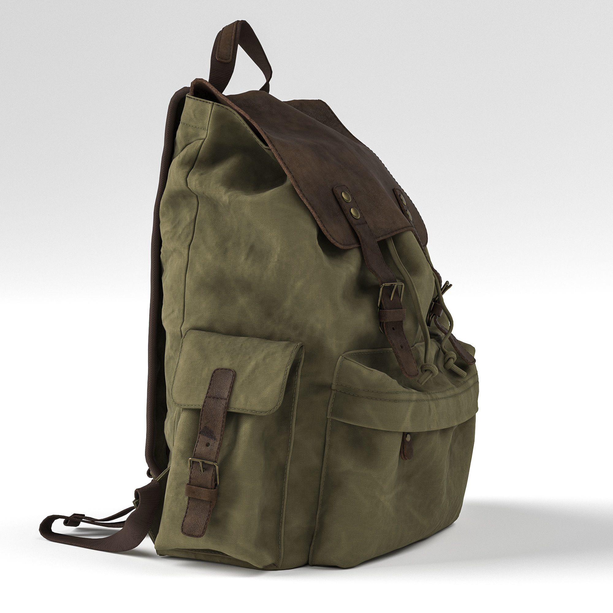 H-Andybag Canvas Backpack 3D model_3