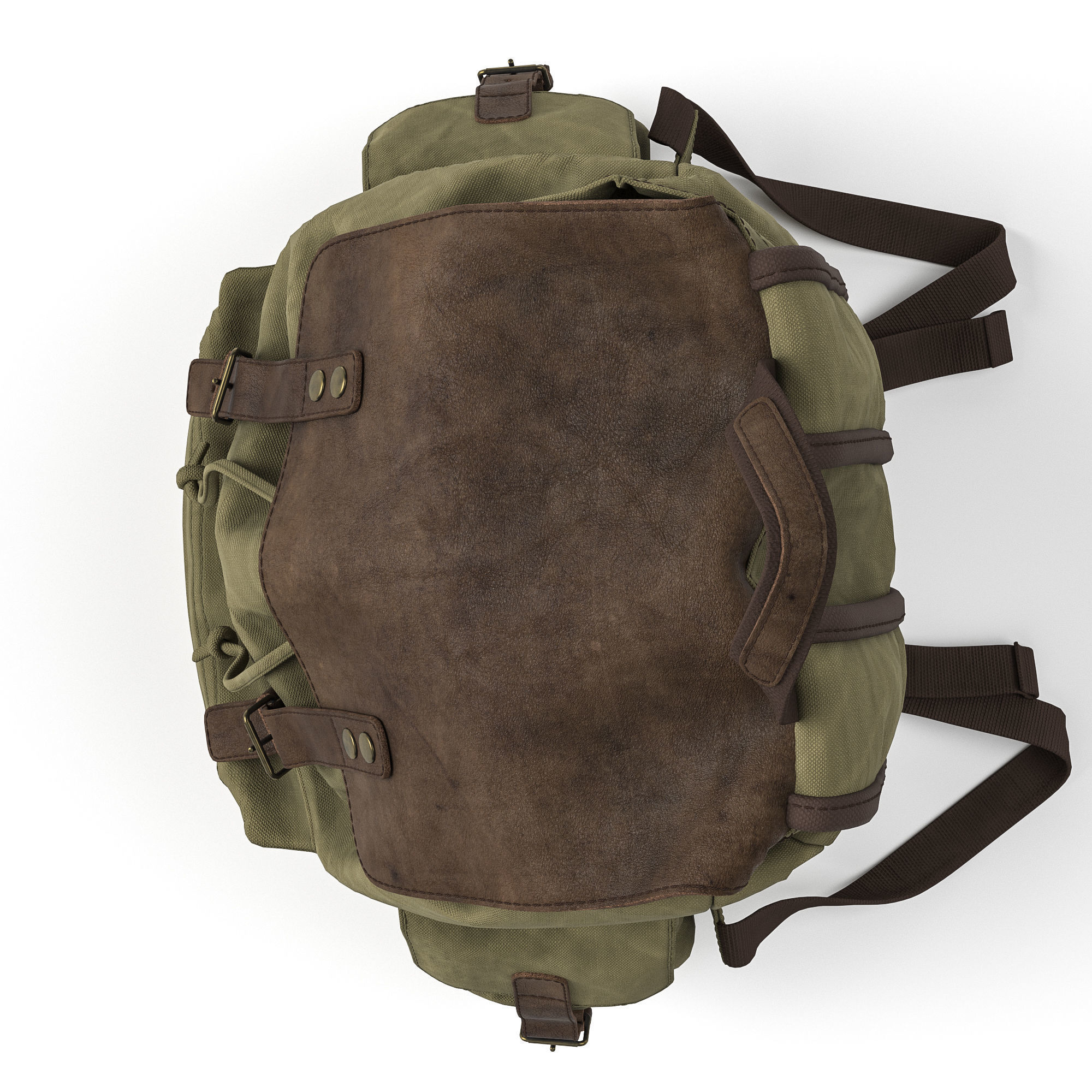 H-Andybag Canvas Backpack 3D model_15
