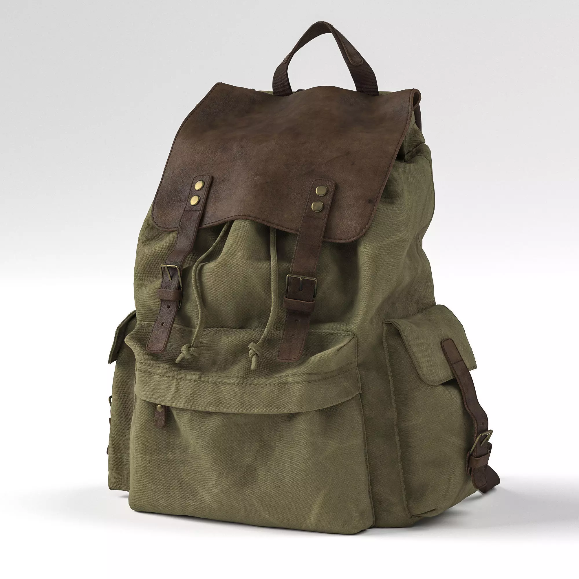 H-Andybag Canvas Backpack 3D model_0