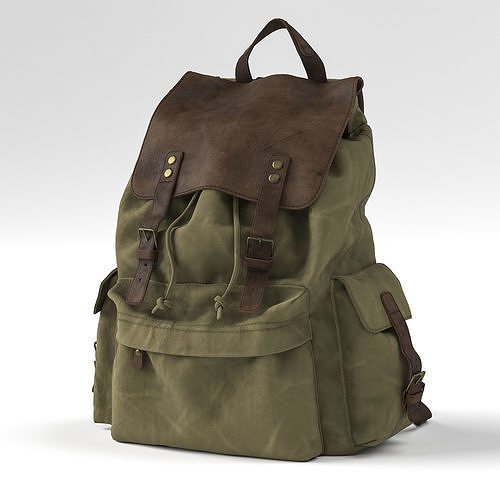 H-Andybag Canvas Backpack 3D model