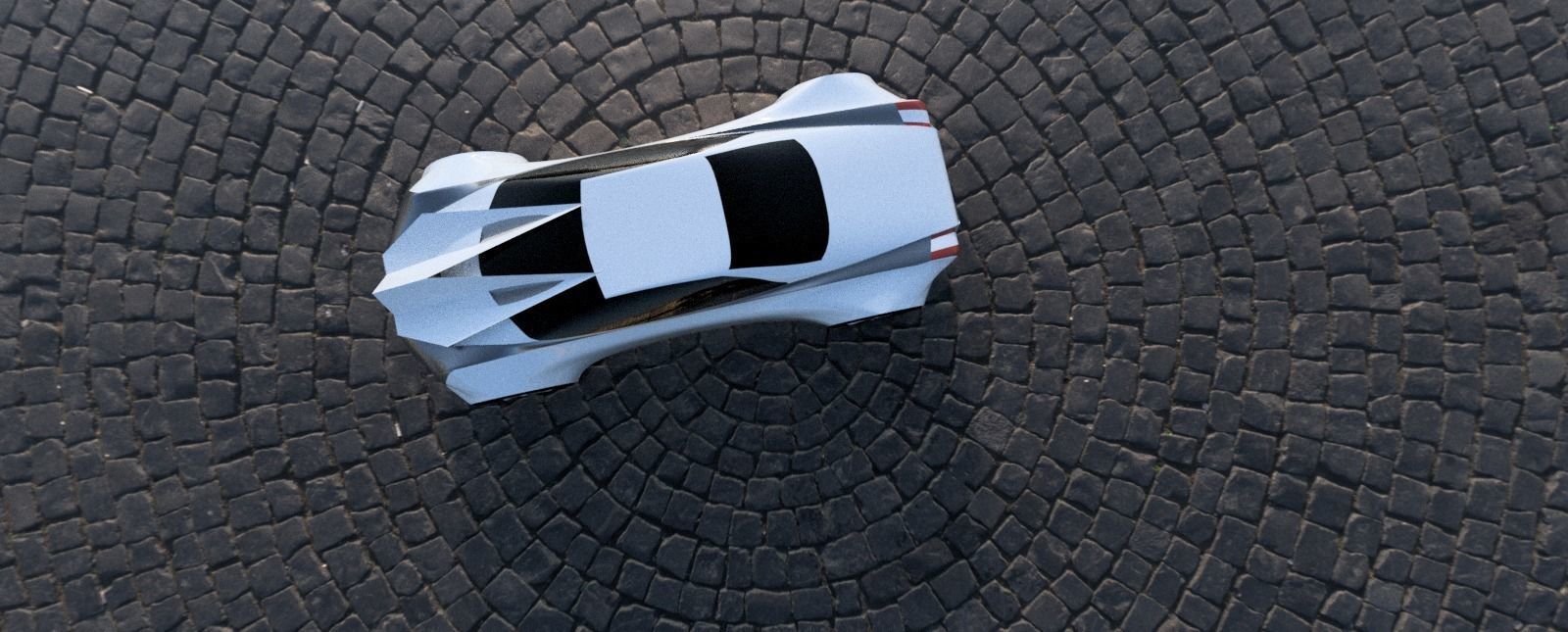 Aegon futuristic car 3D model_2