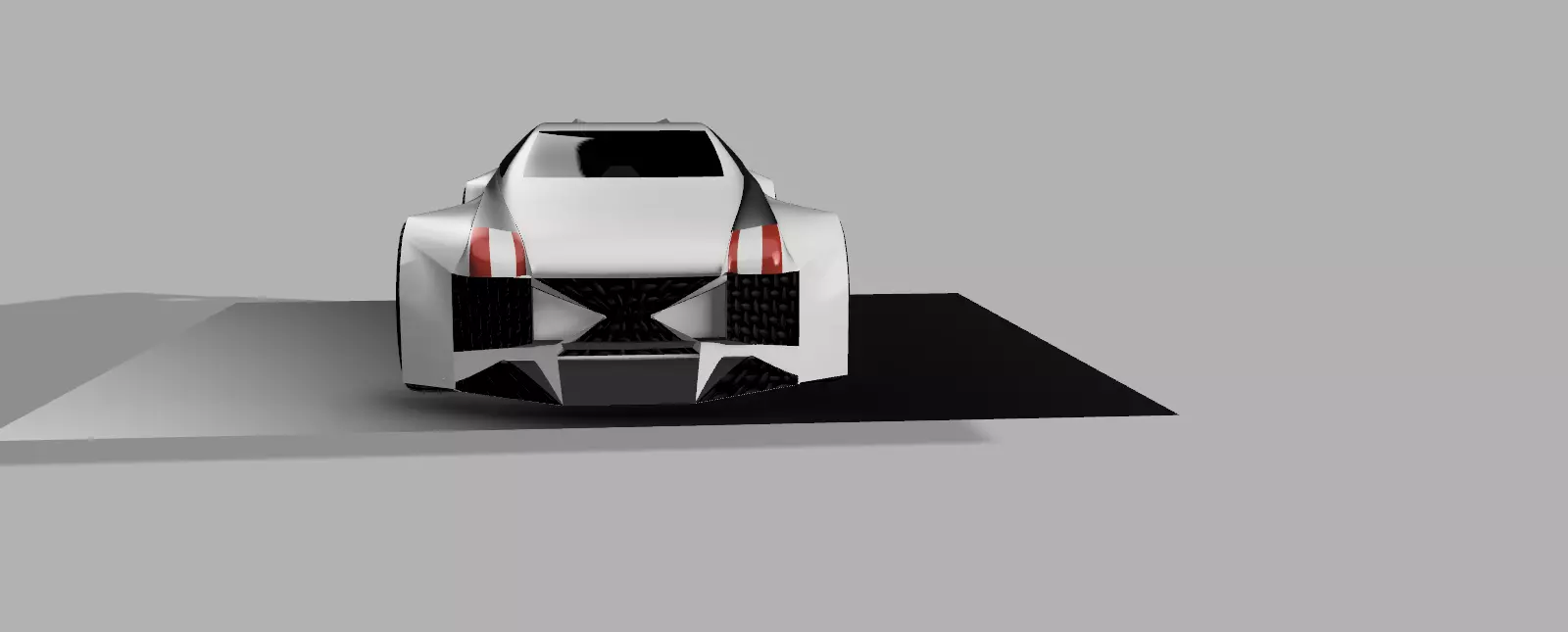 Aegon futuristic car 3D model_0