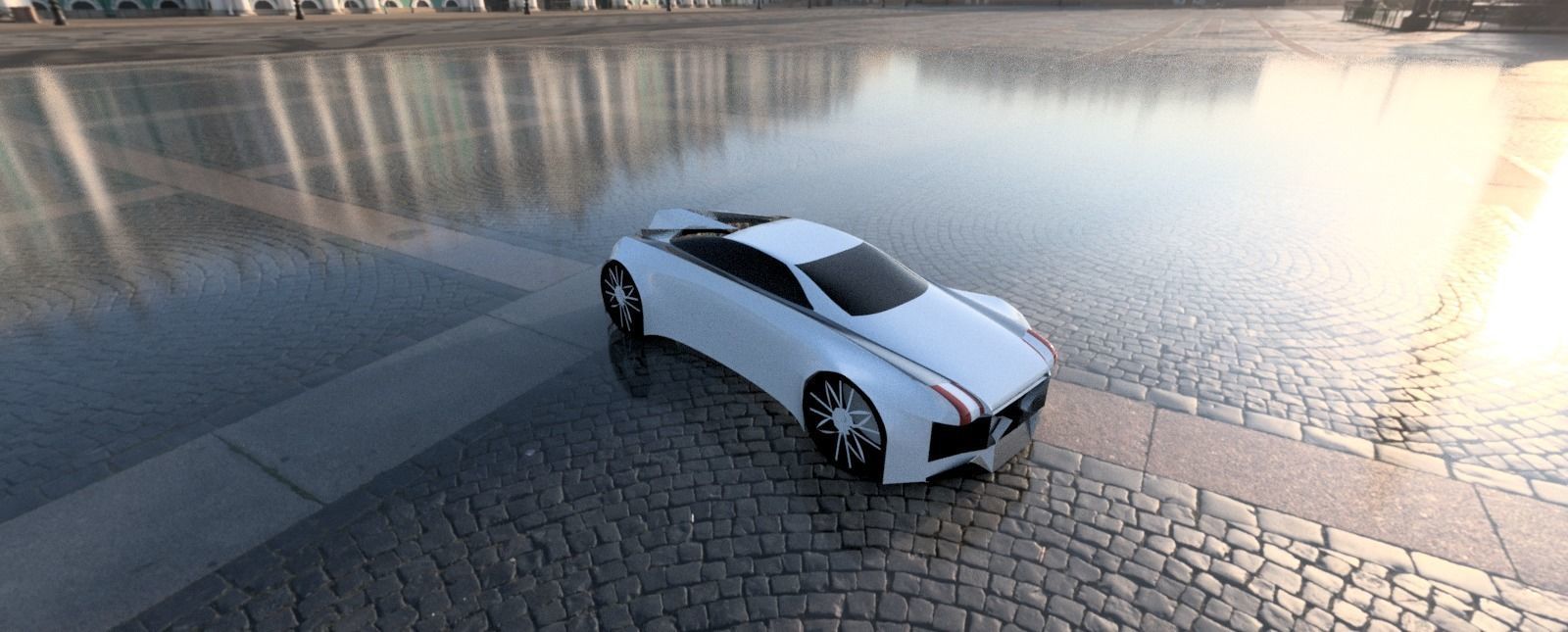 Aegon futuristic car 3D model_3