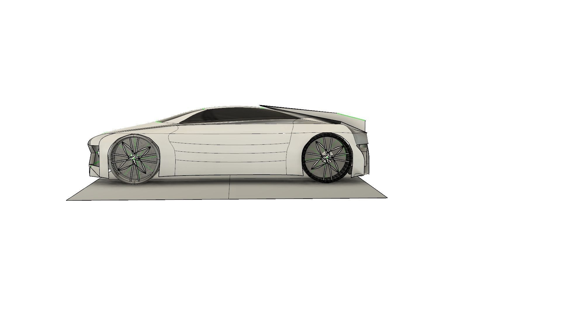 Aegon futuristic car 3D model_6