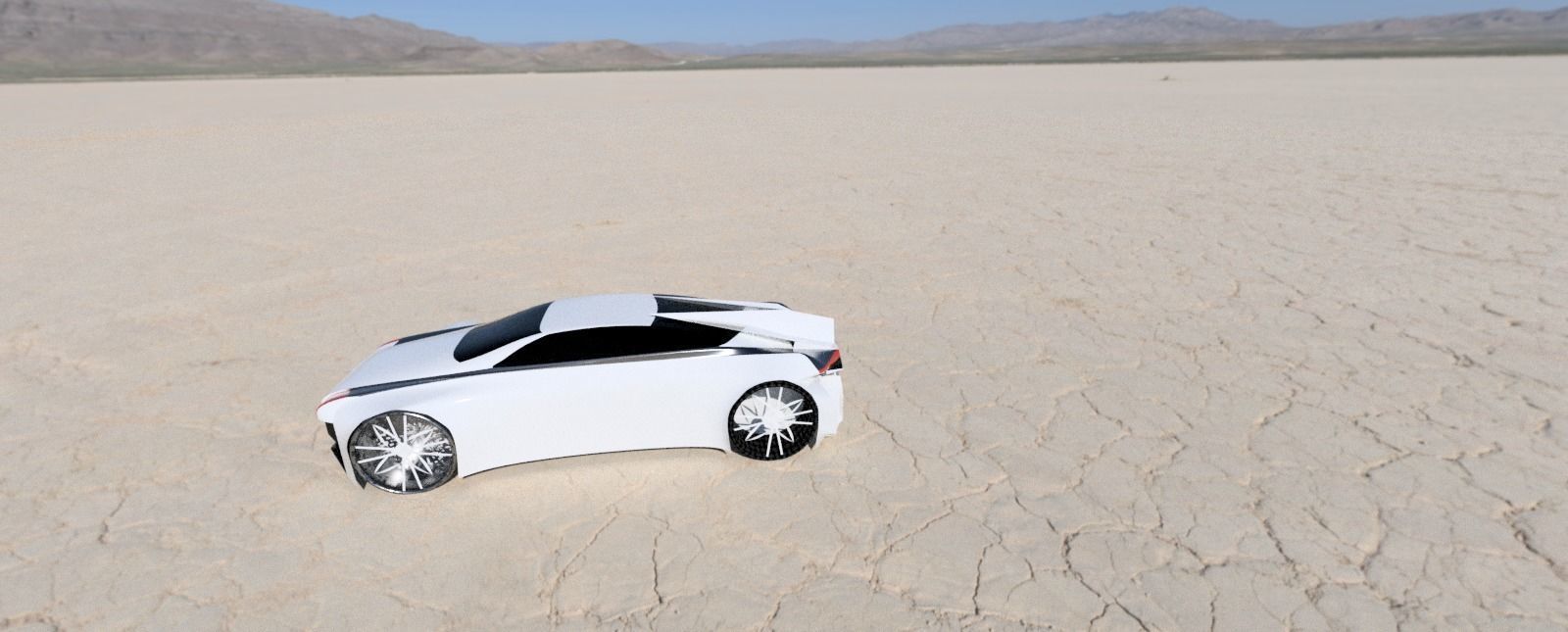 Aegon futuristic car 3D model_4