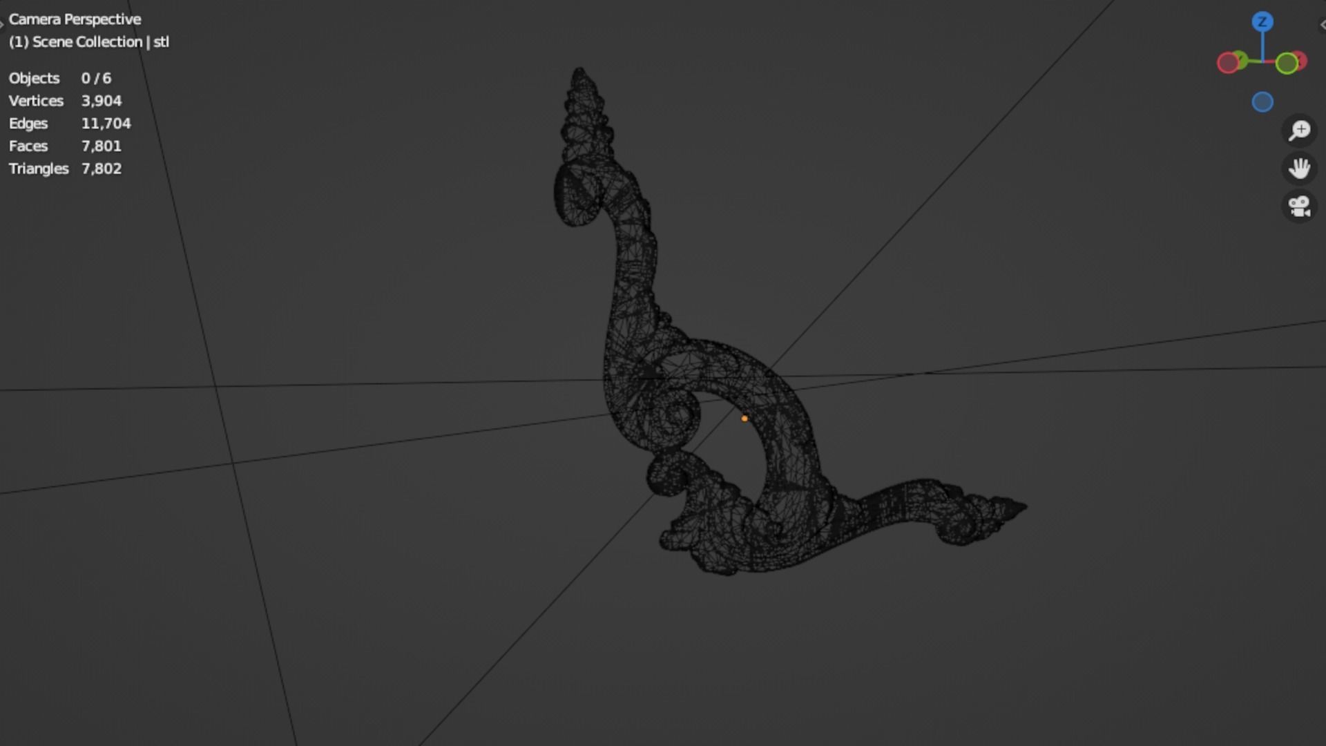 Classic decor ornament 167 3D model_6