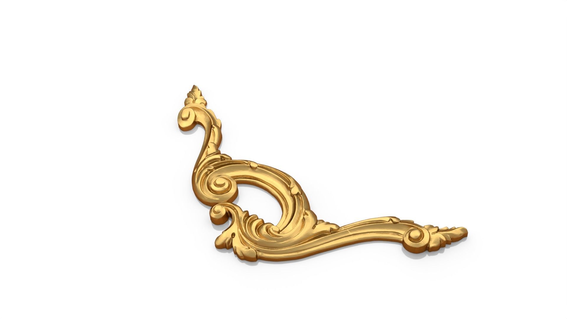 Classic decor ornament 167 3D model_3