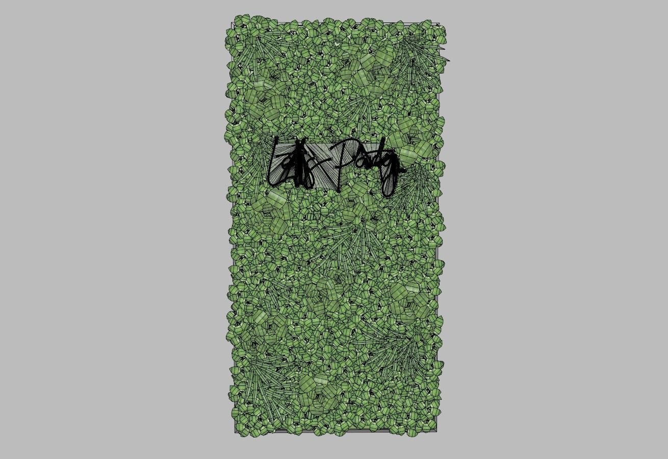 Green Wall 3D model_6