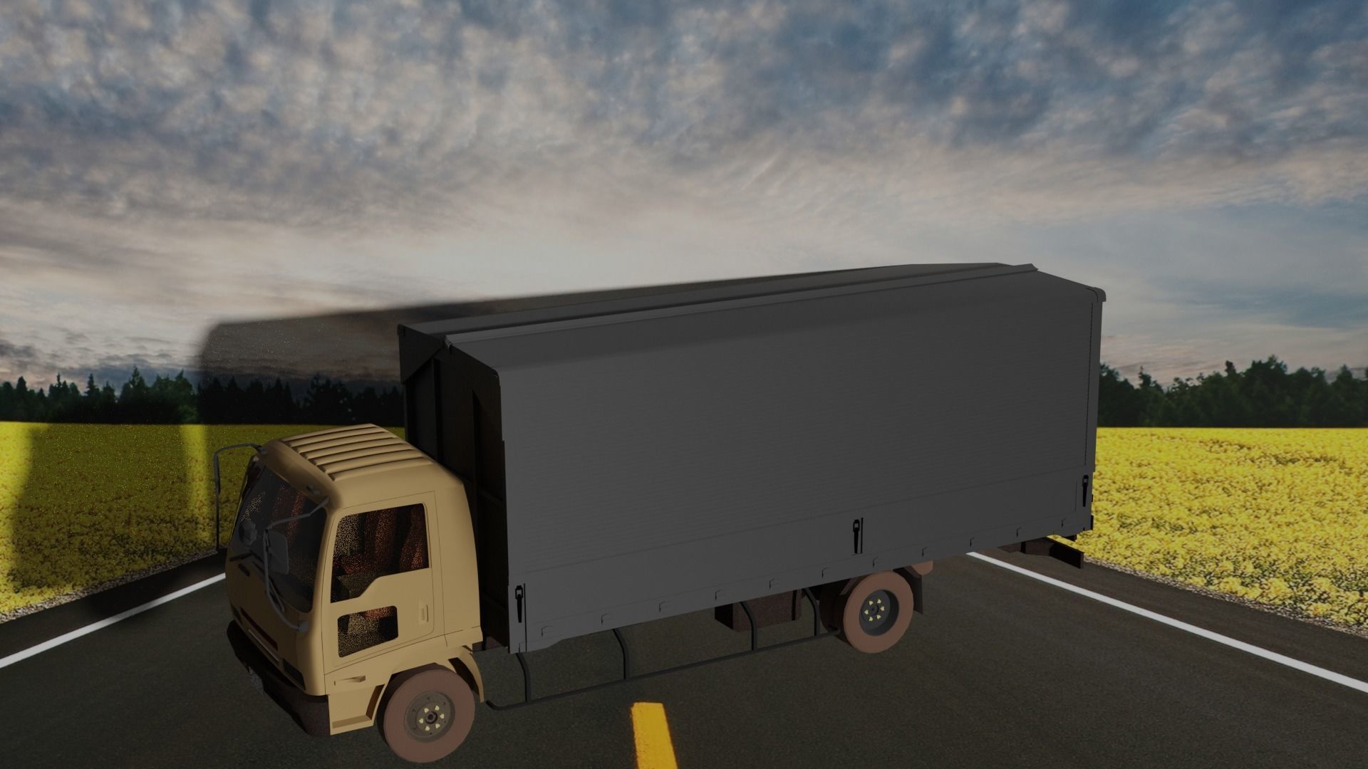 Truck simulator 3D model_2