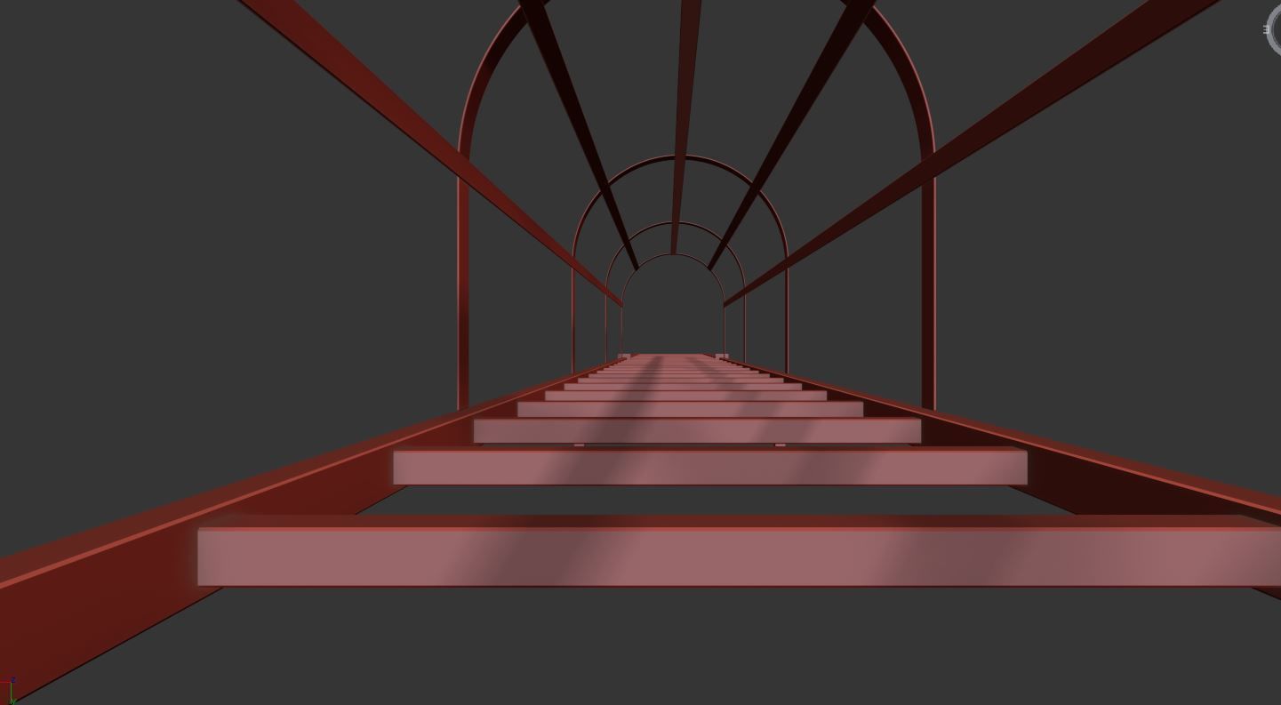 Fire Escape Stairs 3D model_28
