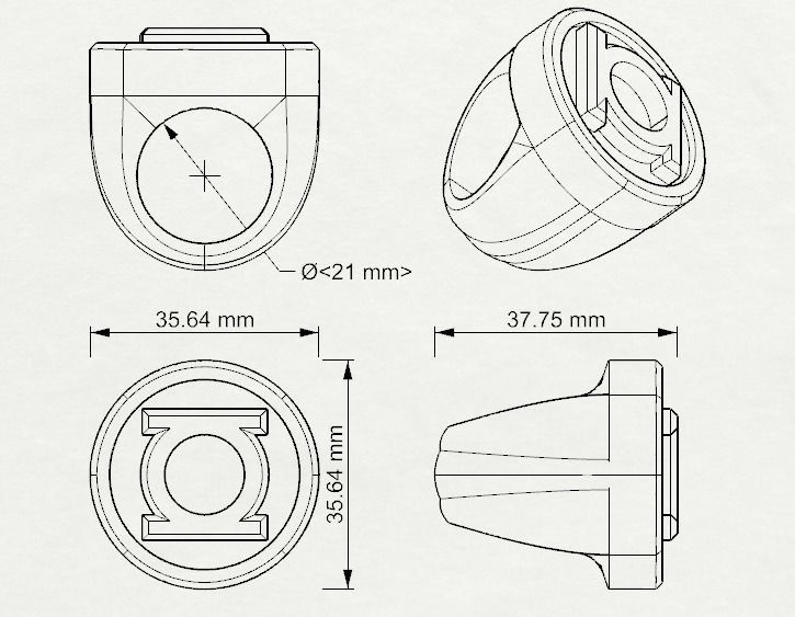 Green Lantern Ring 3D print model_1