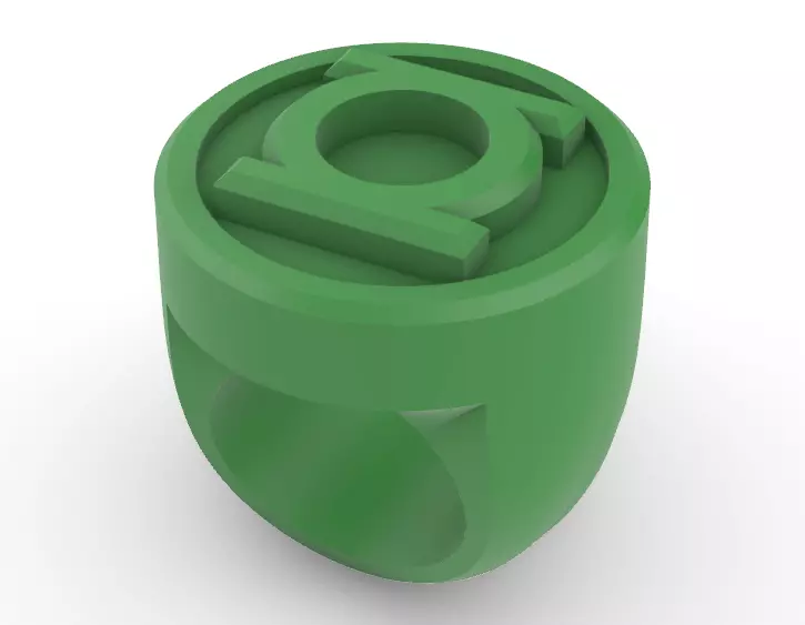 Green Lantern Ring 3D print model_0