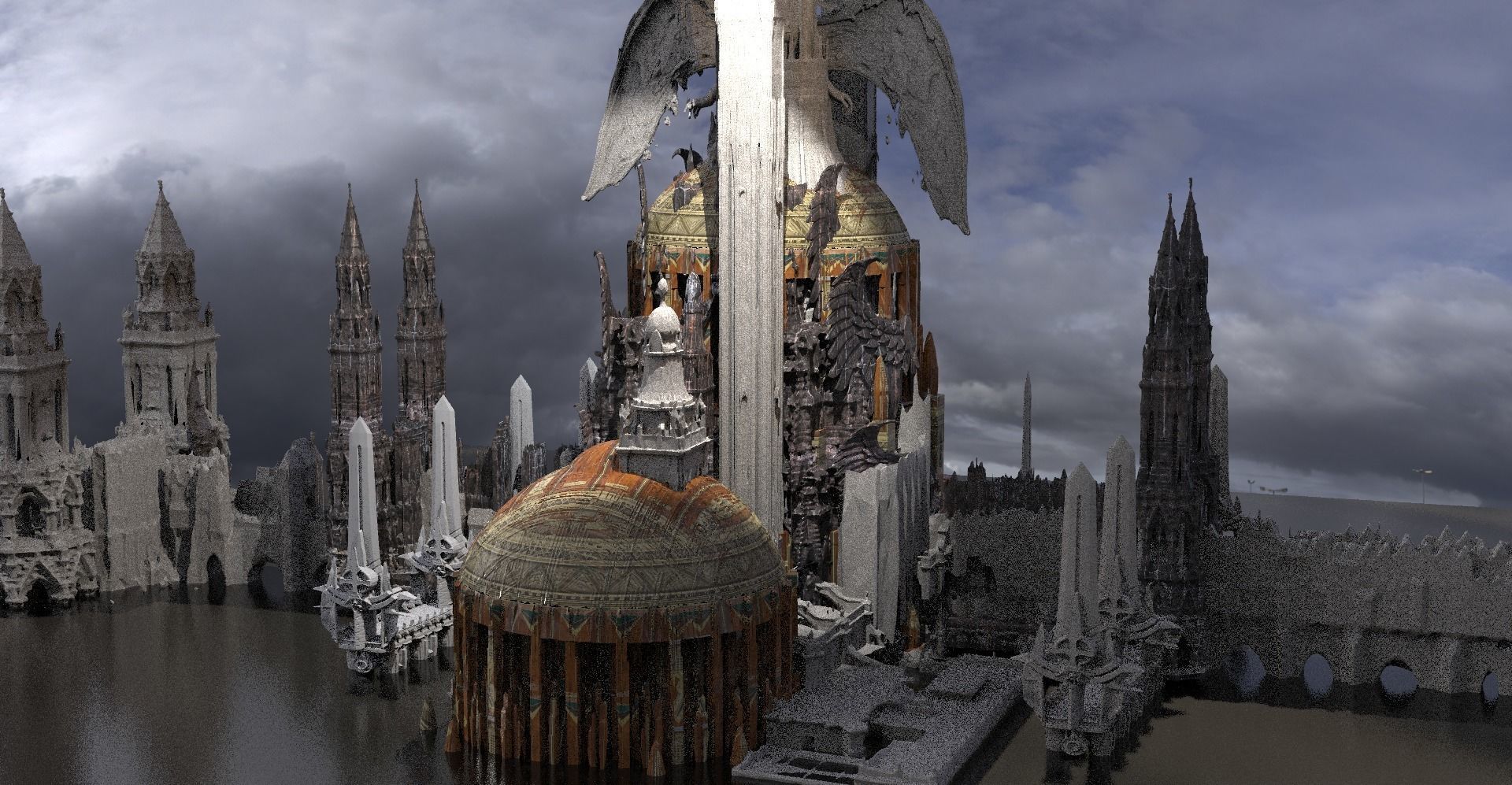 Altered Future Grand Dome council kit bash 1 3D model_1