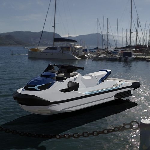 Skijet Boat 3d  3D model
