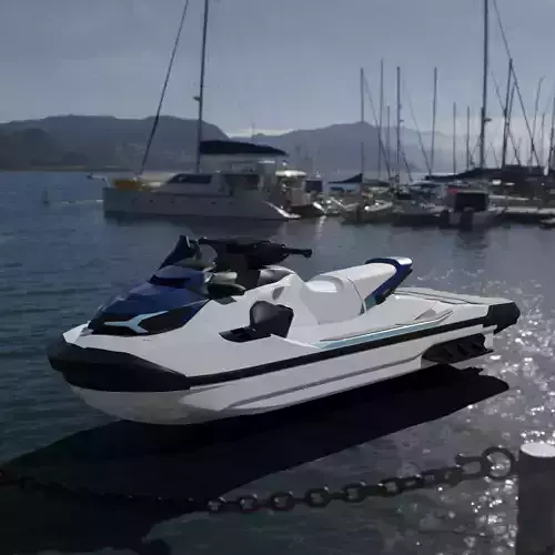 Skijet Boat 3d  3D model