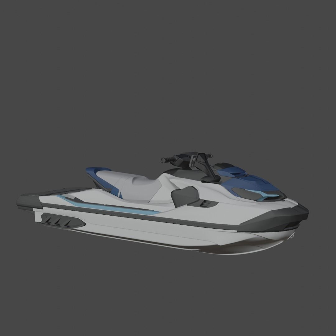 Skijet Boat 3d  3D model_2