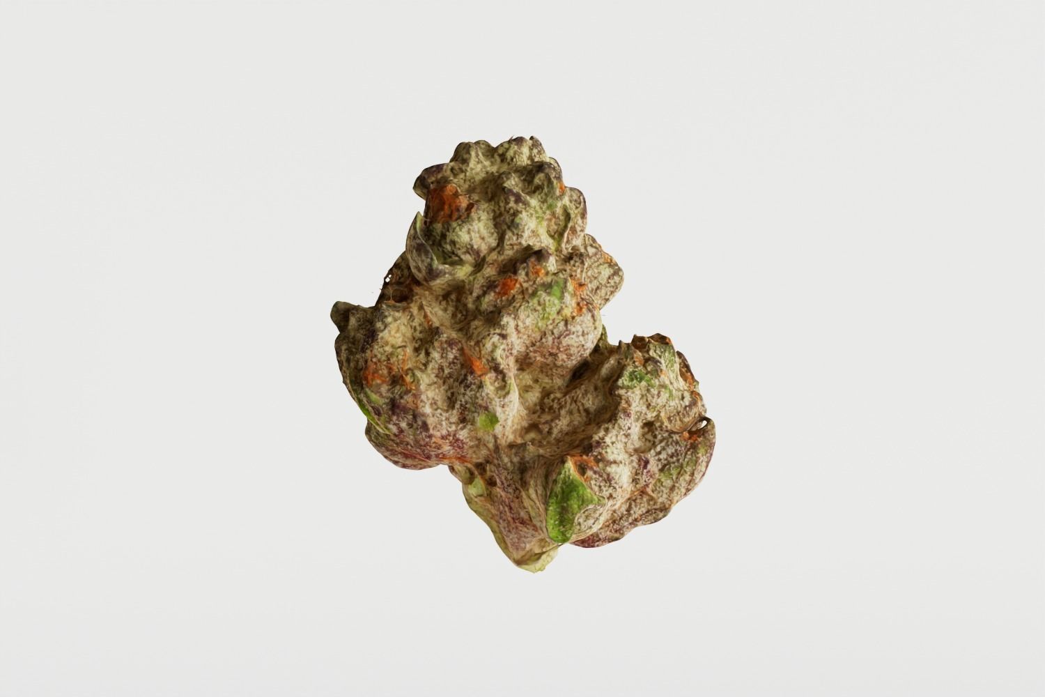 Realistic Cannabis Bud 02 3D model_2