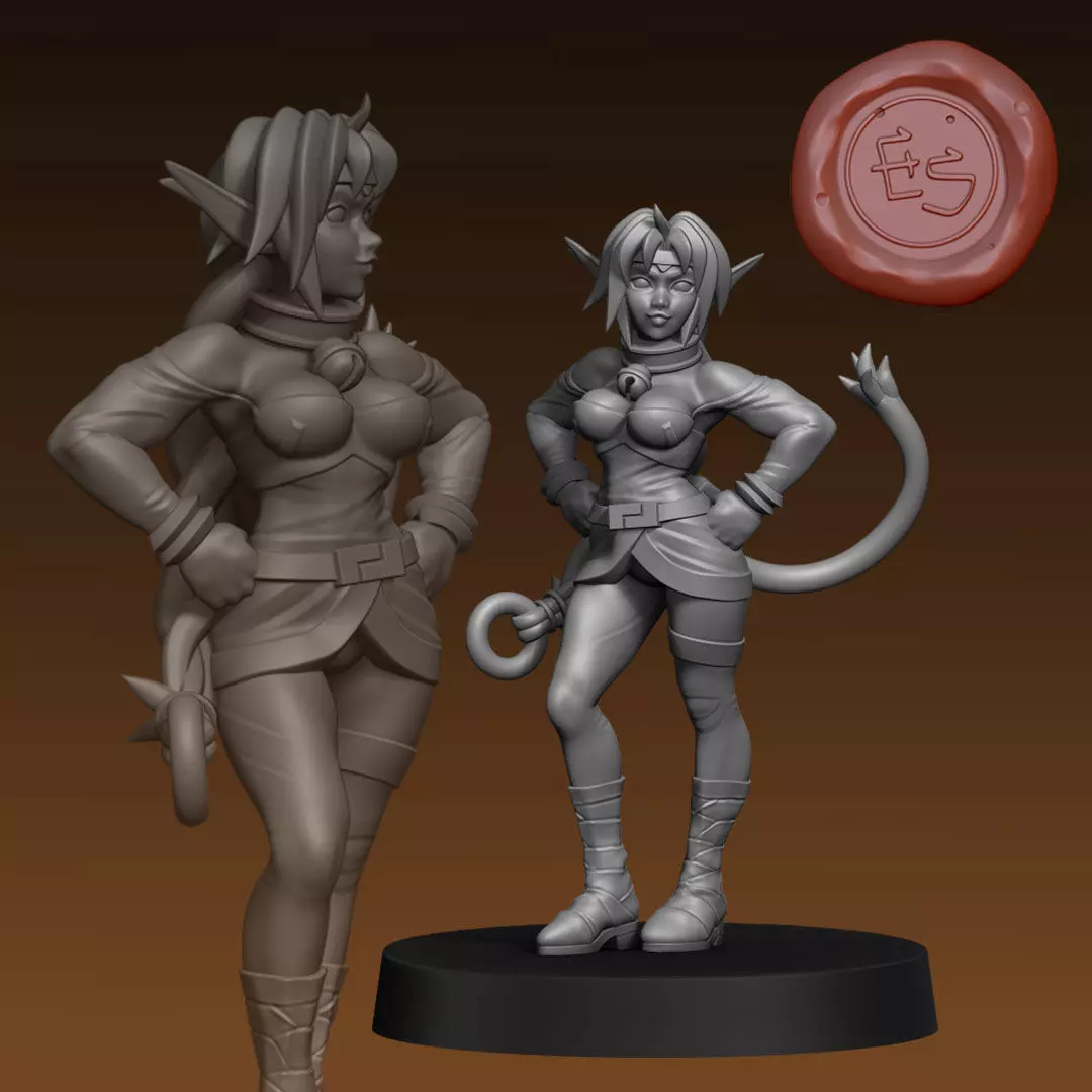 Aisha Clan Clan Outlaw Star 3D Print Miniature 3D print model