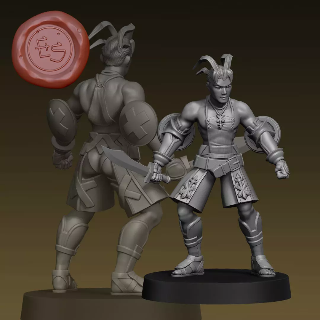 Ashley Riot Vagrant Story - 32mm - DnD 3D print model_0