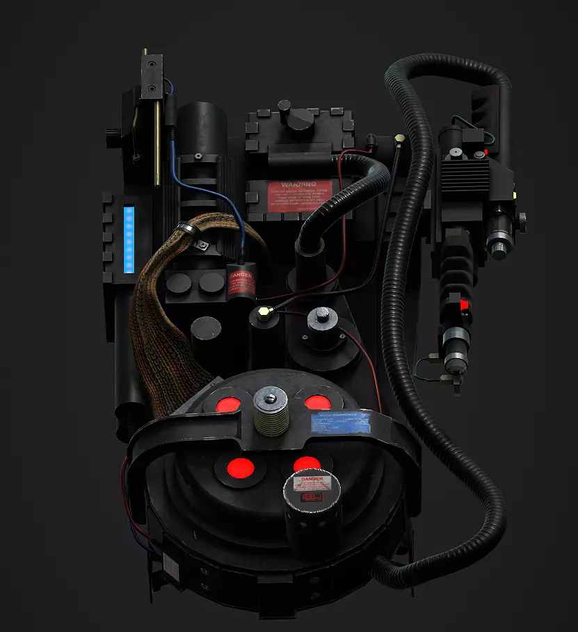 Proton Pack Ghostbusters Low-poly 3D model