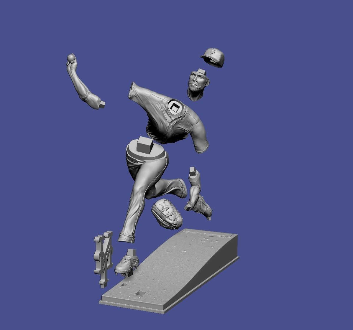 jacob degrom 3D Printing Model  3D print model_13