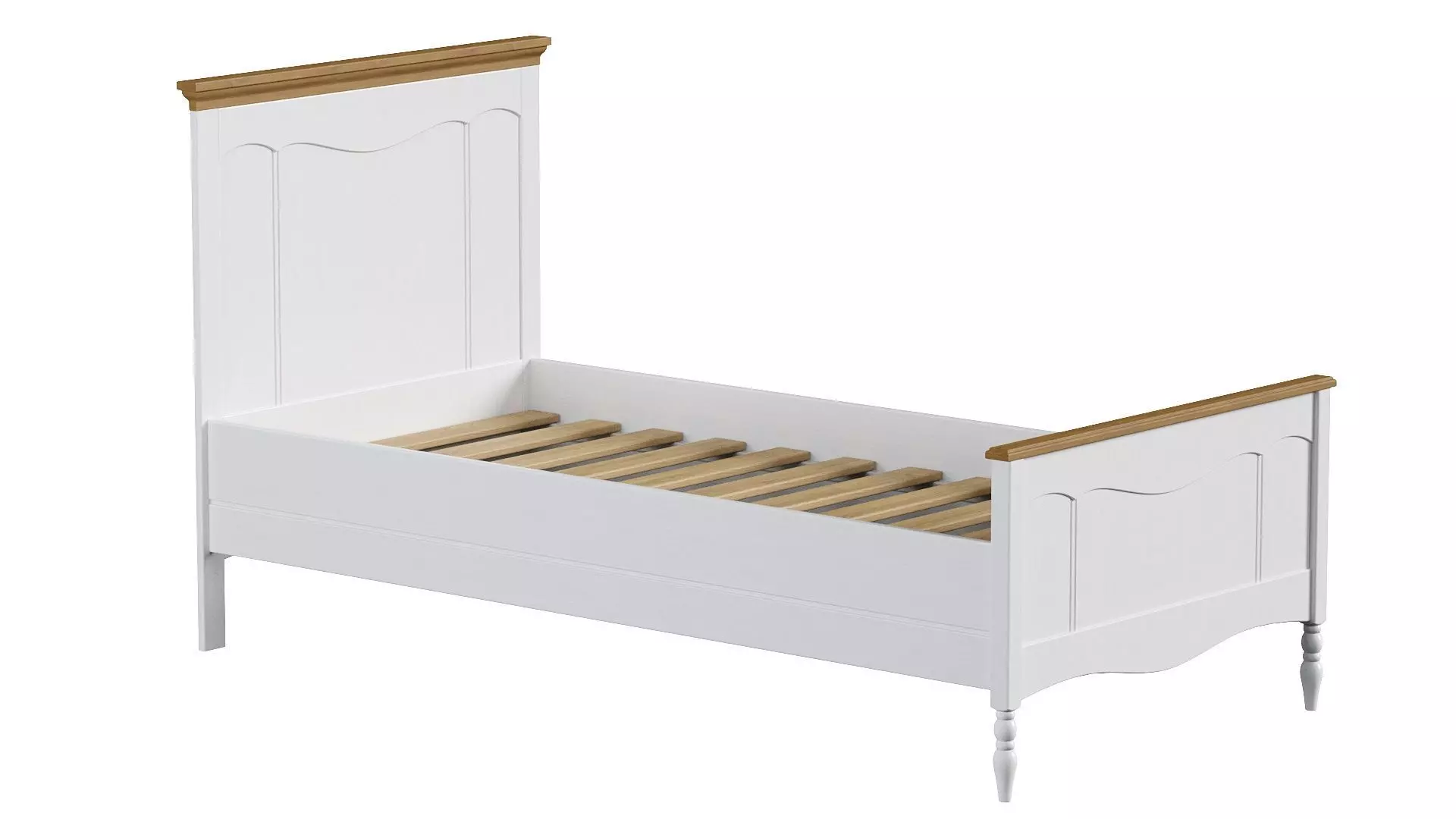 Bed wood Free 3D model