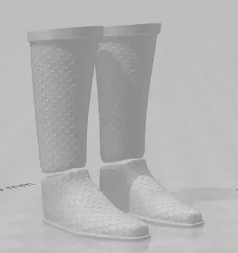 One12Scale Super Hero Villain Boots 3D print model