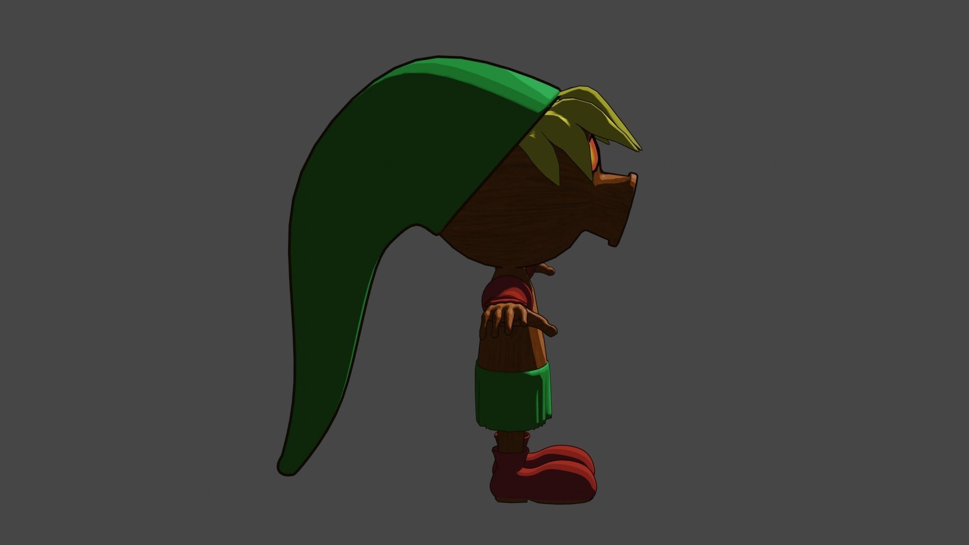 Deku Link Low-poly 3D model_5