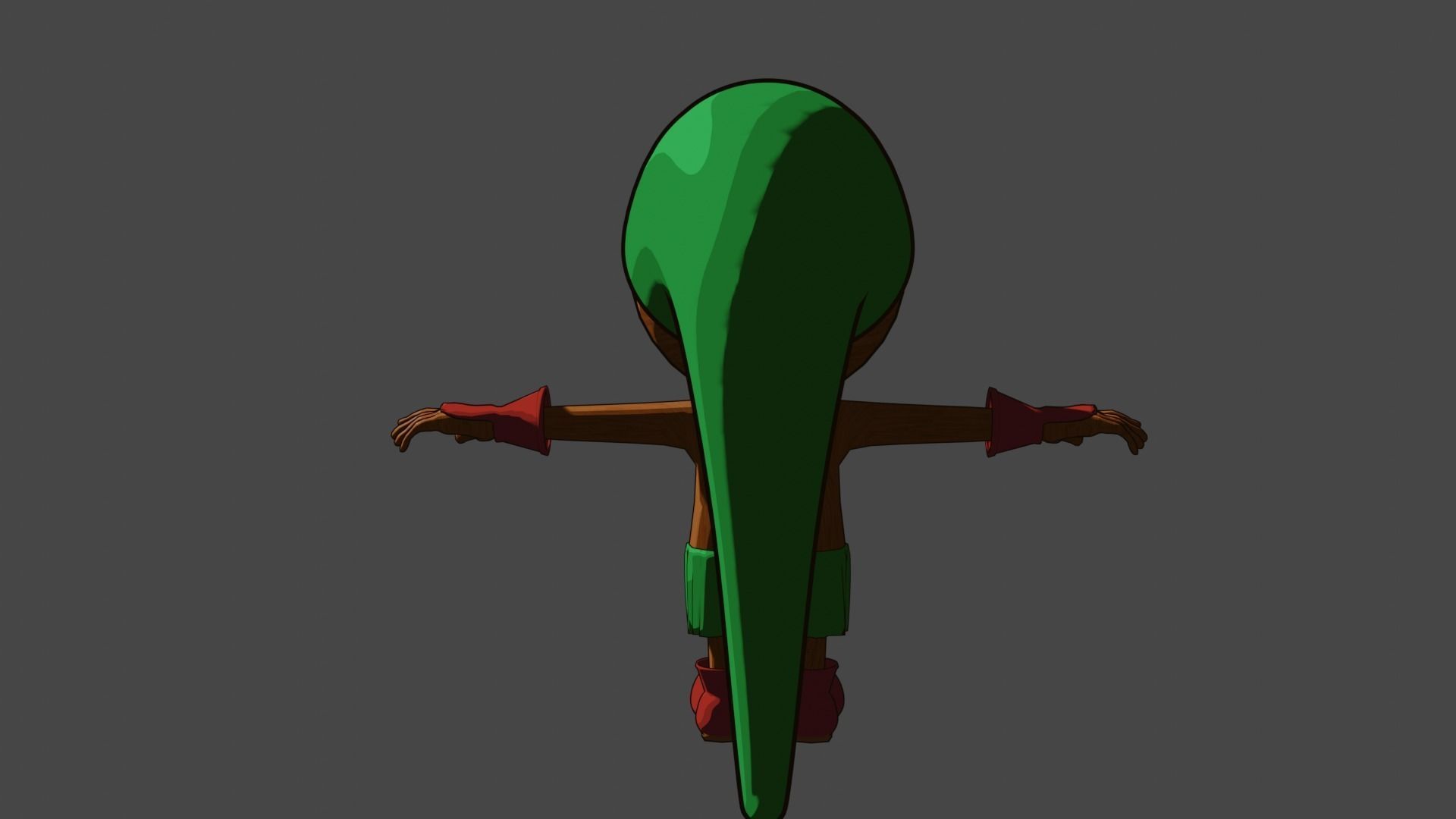 Deku Link Low-poly 3D model_4