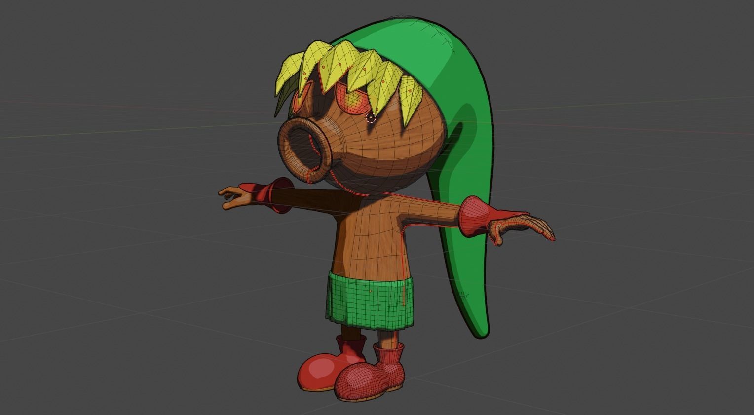 Deku Link Low-poly 3D model_3