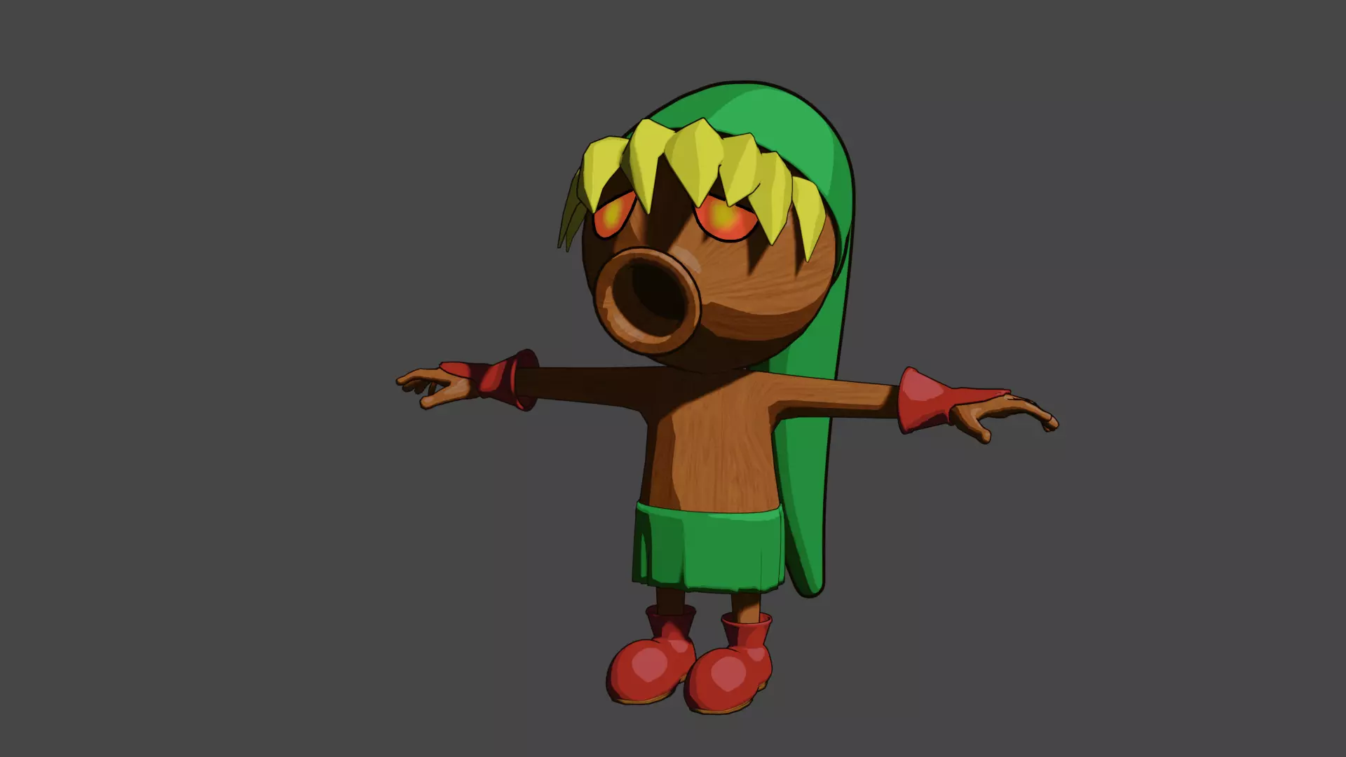 Deku Link Low-poly 3D model_0