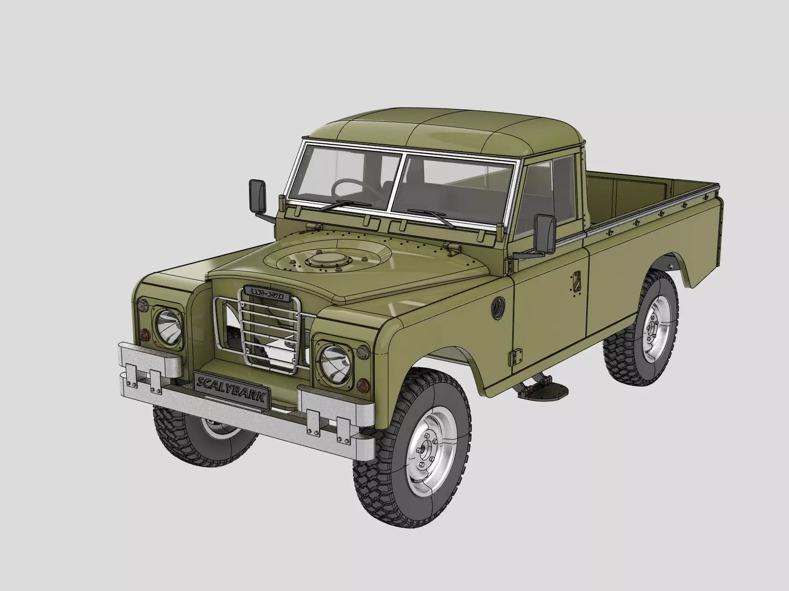 LR series 3 Pickup 3D print model for 1 to 10 rc 3D print model